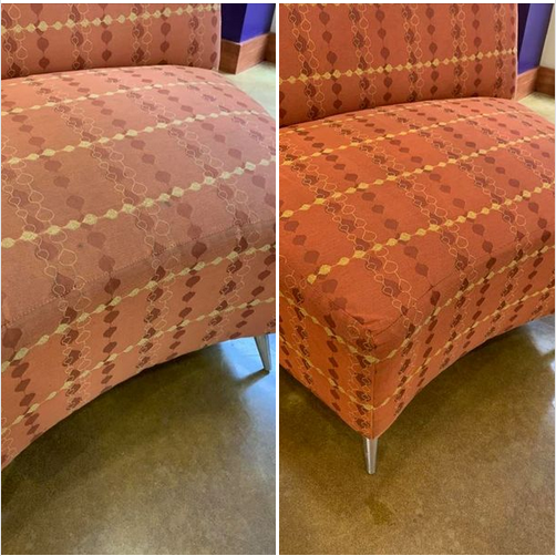 Professional Upholstery Cleaning Before After Central Arkansas